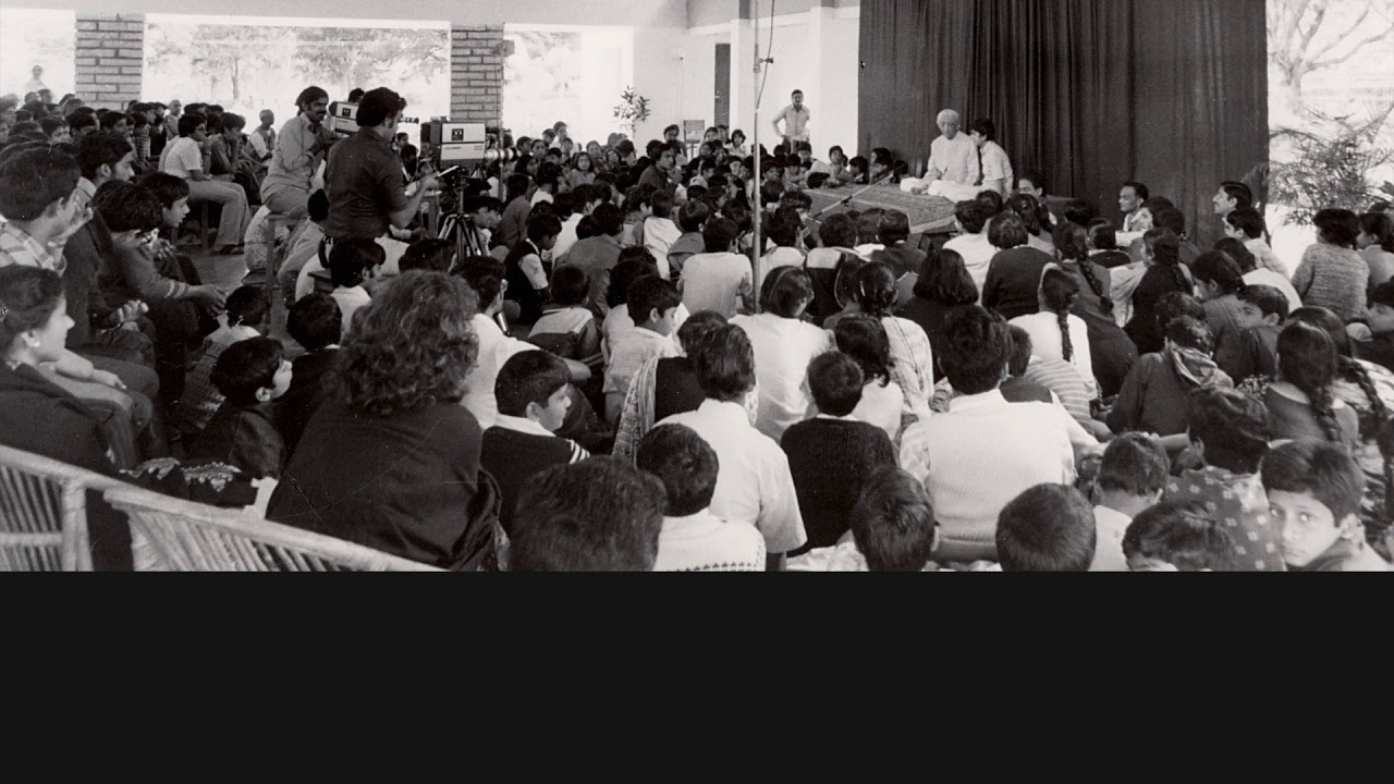 Audio | J. Krishnamurti - Rajghat 1969 - Students Talk 1 - The world is on fire, what is one to do?