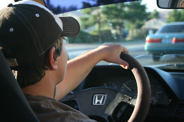 Man Driving a Car