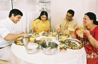 Family Having Dinner