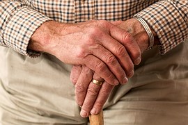 Hands of an Elderly Man