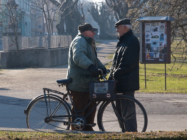 Two Old Men Talking