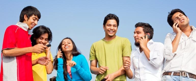 Youth Talking On Phone