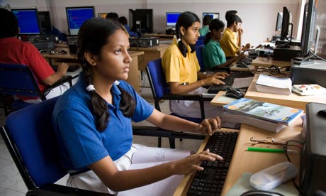 Teens On Computer