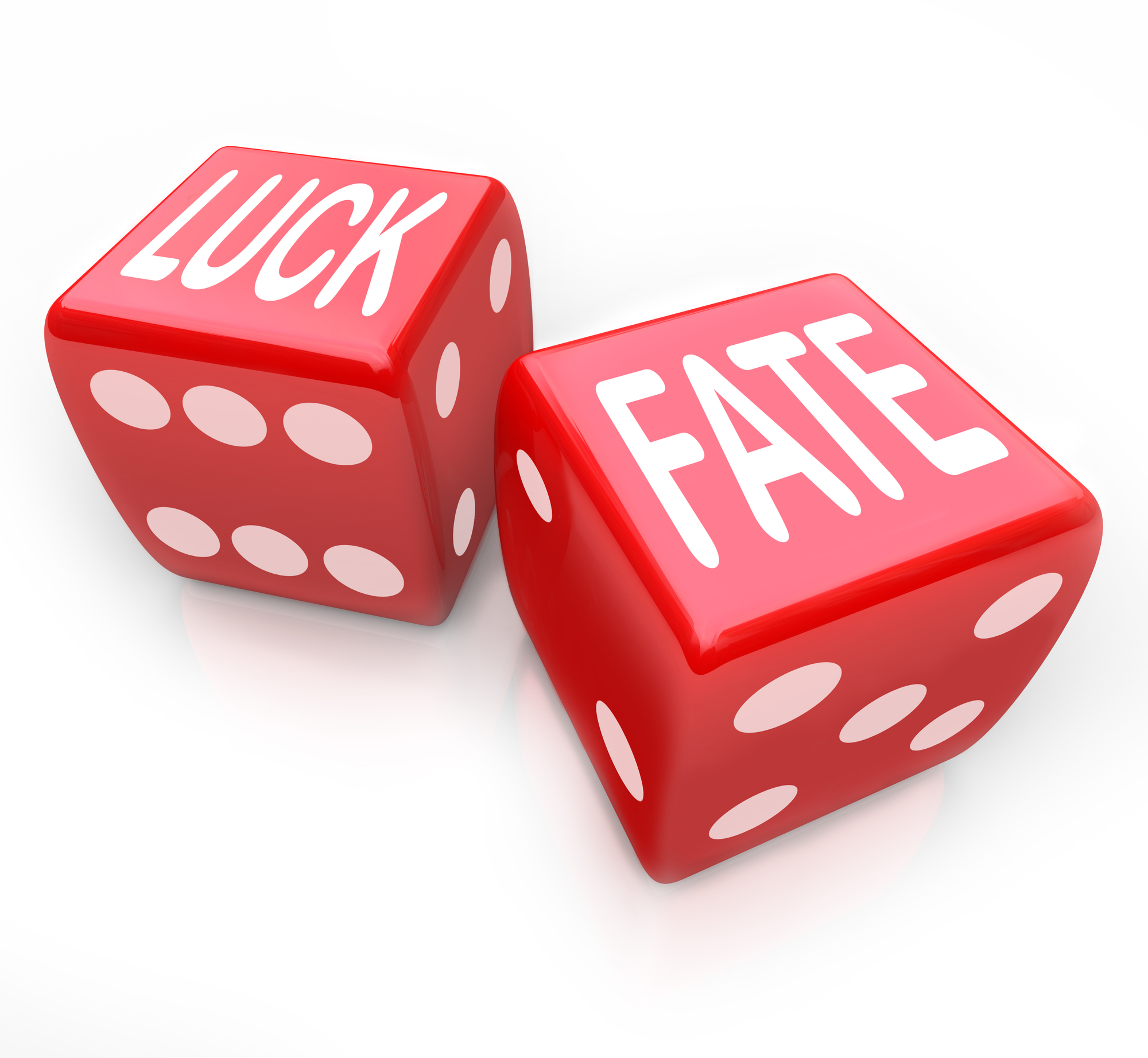 Luck and Fate – Two Red Dice Gambling Your Future